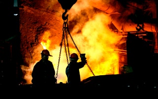 Nickel smelter in Russia
