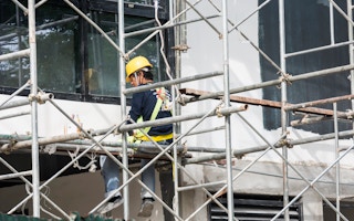 A construction worker