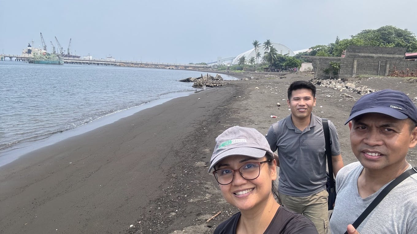 Hannah Fernandez on assignment in Batangas