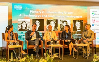 AI panel at Unlocking capital for sustainability Hong Kong