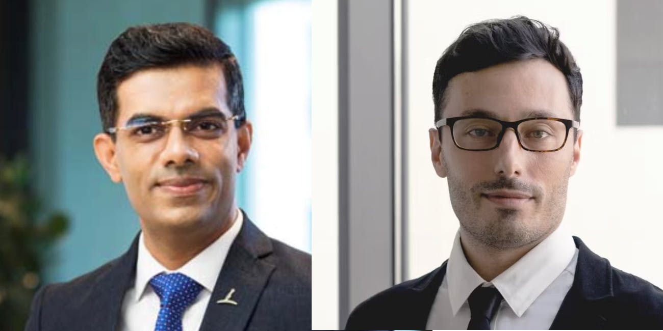 CapitaLand executives Vinamra Srivastava and Giovanni Cossu